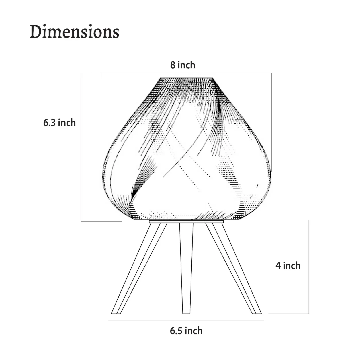 Modern Bedside Table Lamp – Elegant LED Bed Lamp for Bedroom Side Table, Soft Ambient Lighting for Nightstand & Reading – Set of 1 image 4