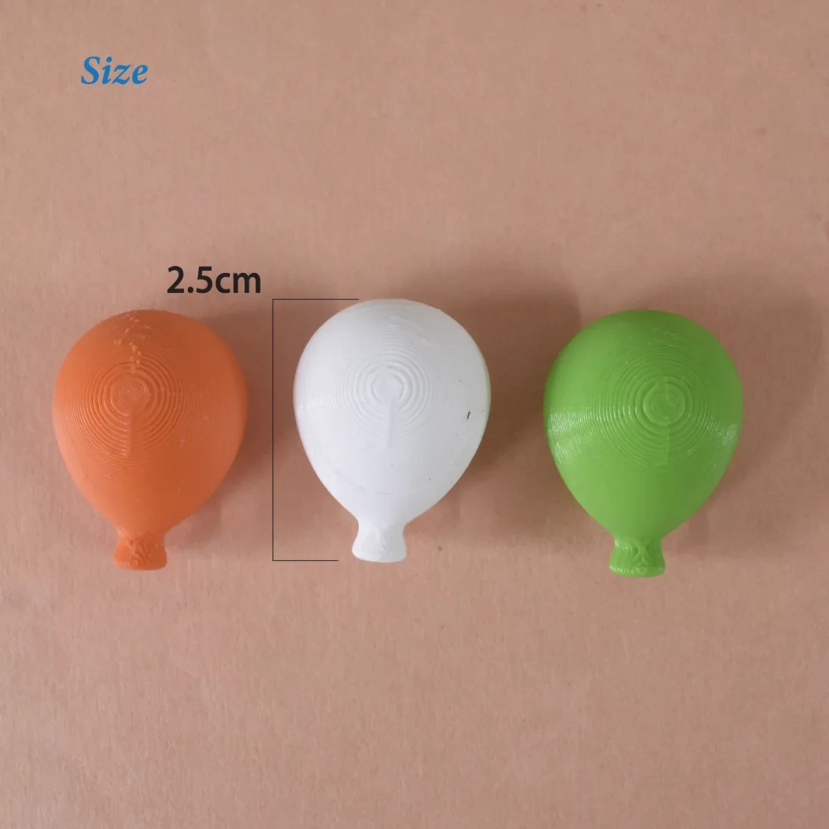 Indian Tricolor Balloon Fridge Magnet Set | Independence Day Decorative Refrigerator Magnets | Set of 3" image 3