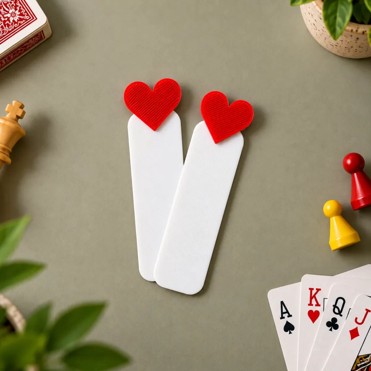 Love Heart Bookmark Set of 2 – Red Heart Bookmark for Books image 4