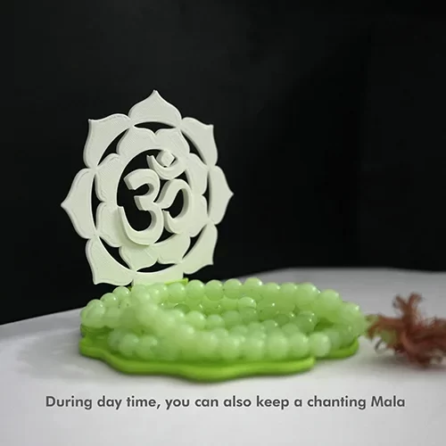 Om Shadow Illusion Diya Lamp image 4