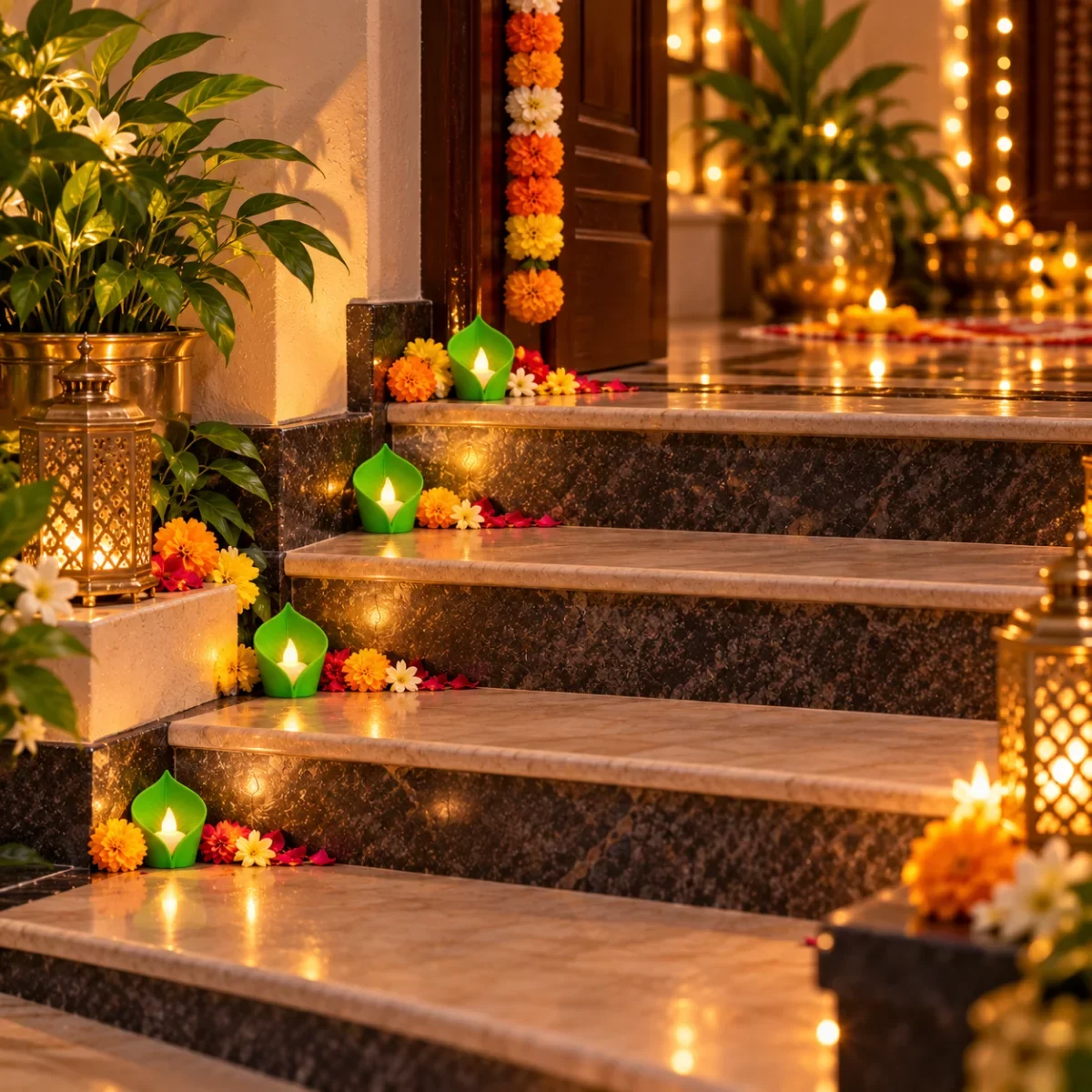 Leaf LED Diya Holder — Copy image 5