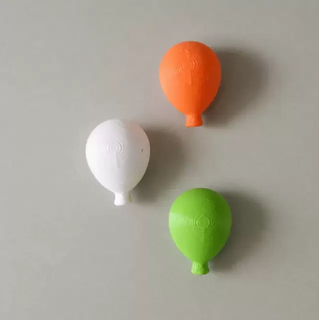 Indian Tricolor Balloon Fridge Magnet Set | Independence Day Decorative Refrigerator Magnets | Set of 3"