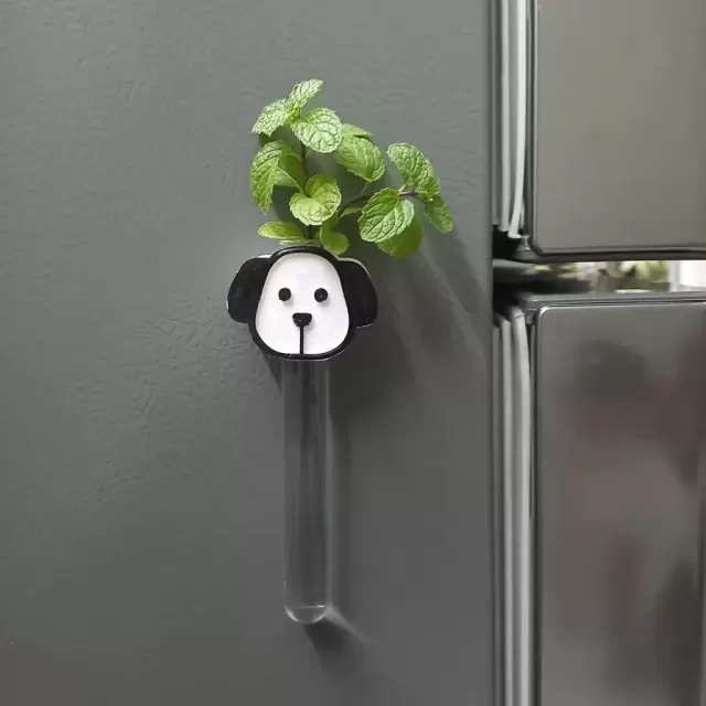 Dog Magnetic Planter for Wall or Fridge - Perfect for Small Plants