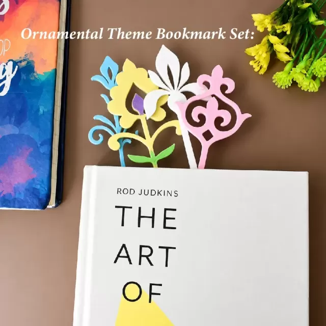 Ornamental theme Bookmark set of 4