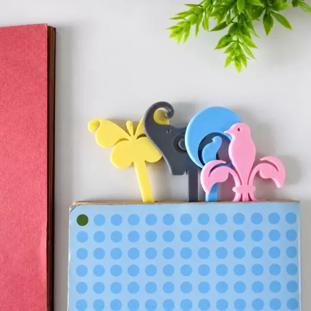 Bookish Buddies – Colorful Animal & Bird Bookmark Set of 4